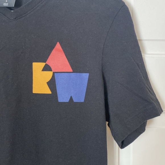 G-Star Raw Black Graphic T-Shirt Block RAW Logo Size S - Picture 2 of 5